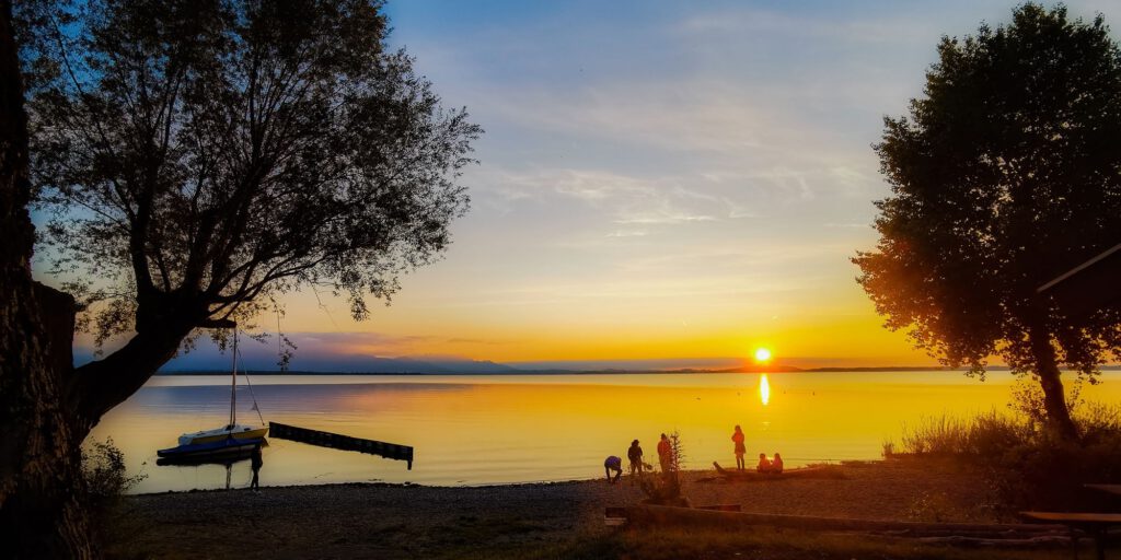 Sonnenuntergang Chiemsee